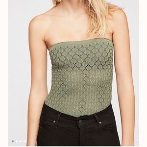 Free People Honey Textured Tube Top